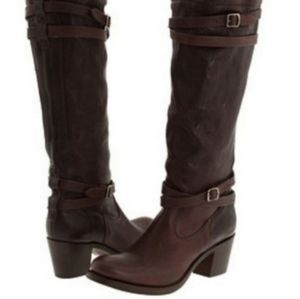 Frye boots with straps & buckles broken in!